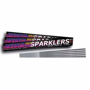 Vivid Sparklers : 18 INCH GOLD SPARKLERS