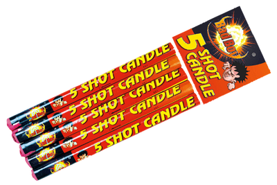 Dynamic Roman Candles : 5 SHOT CANDLES