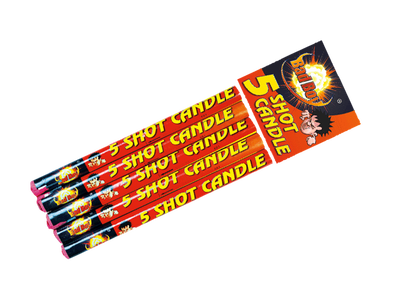 Dynamic Roman Candles : 5 SHOT CANDLE